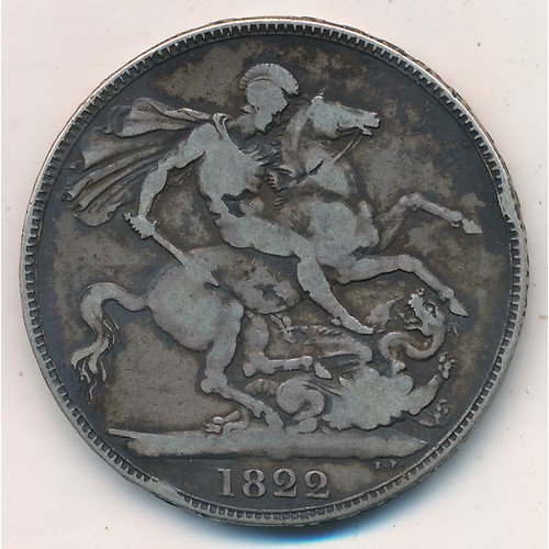 266 - George IIII 1822 crown fine.