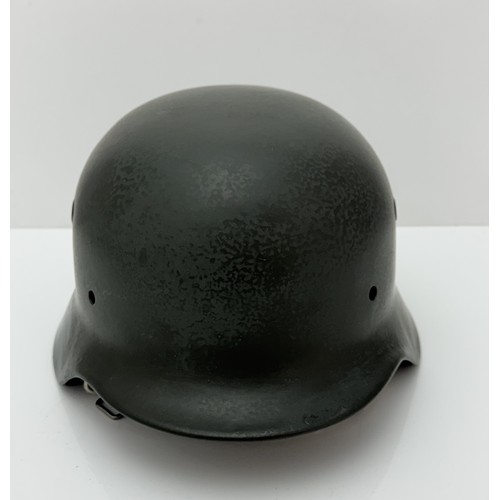 61 - WWII original German M40 steel combat helmet shell. Marked clearly NS66 to side inner rim, DN44 to b... 