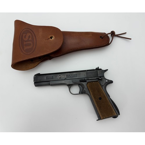 143 - A Bruni blank firing reproduction of a 1911 Colt .45 semi-auto pistol inscribed to side 'Bruni Autom... 