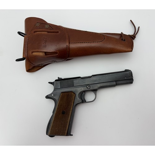 143 - A Bruni blank firing reproduction of a 1911 Colt .45 semi-auto pistol inscribed to side 'Bruni Autom... 