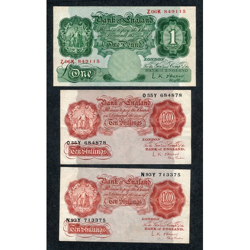 380 - GB Banknotes (7), generally very good, with £1 Peppiatt N47H, O'Brien R98K, T61K, Z06K etc. Qty 7