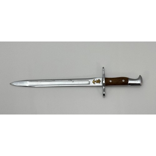 83 - Danish scale model Swiss M 1899 Schmidt-Rubin Style Danish Navy miniature bayonet letter opener. Wit... 