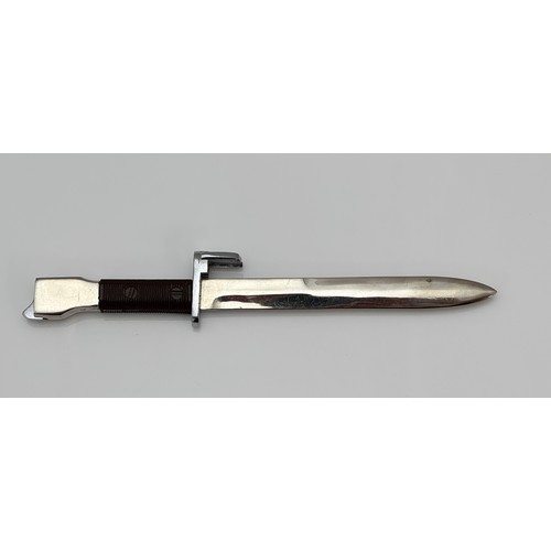 92 - Argentinian scale model F.N. F.A.L. Type A “Industria Argentina” miniature bayonet letter opener. Wi... 