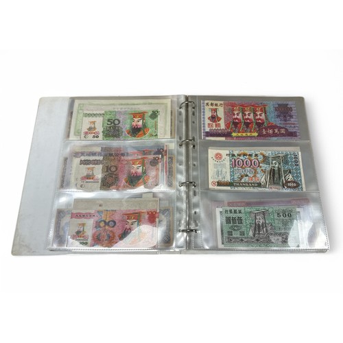 405 - World banknotes collection in 2 albums and a box, condition is mixed, one album of German notes with... 