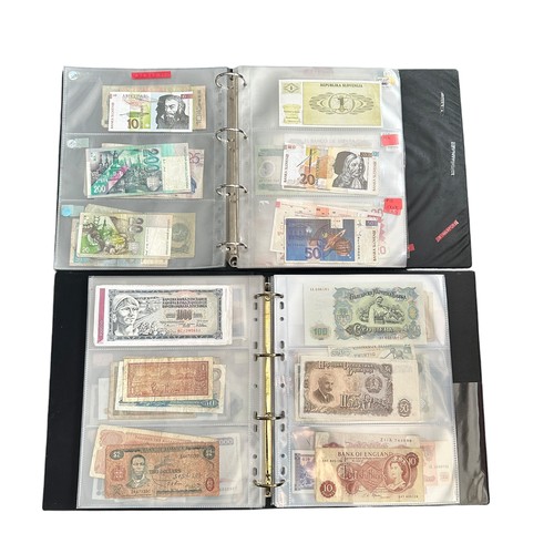 404 - World banknotes collection in five albums, in mixed condition,  with ranges from France, Germany, In... 