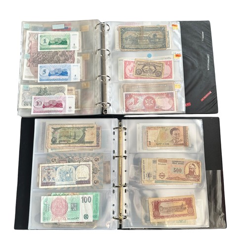 404 - World banknotes collection in five albums, in mixed condition,  with ranges from France, Germany, In... 