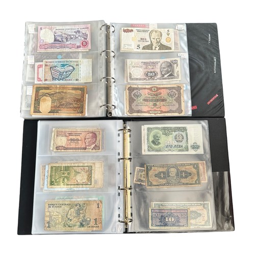 404 - World banknotes collection in five albums, in mixed condition,  with ranges from France, Germany, In... 