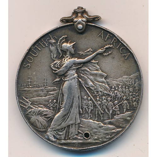 7 - Boer War – Queen’s South Africa Medal (QSA) awarded to 5567 PTE H. WARNER GLOUCESTER REGt. Broken of... 