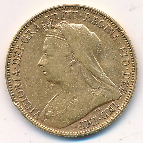 177 - Victoria 1901 full gold sovereign fine.