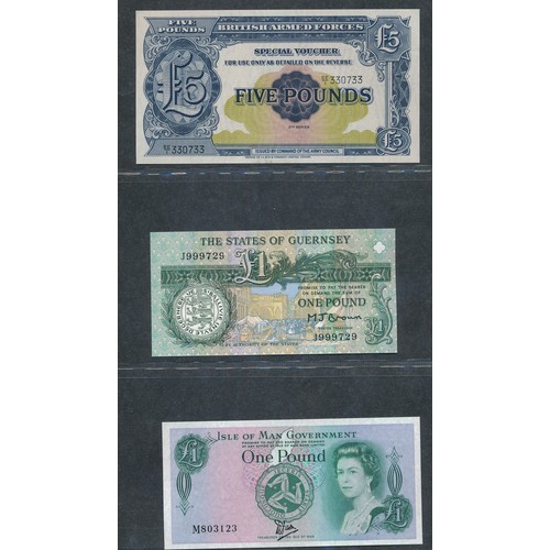 378 - GB Notes with £5 O’Brien C45, Hollom H52, Somerset EU35, Gill SC05, Kentfield DB63, Lowther HB39, £1... 