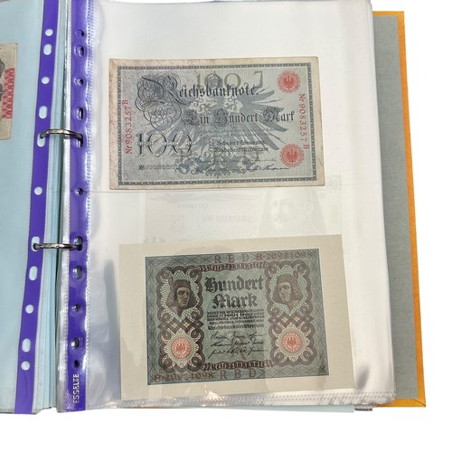 401 - World banknotes in 3 albums (165), condition is mixed, but good overall, with ranges from Argentina,... 