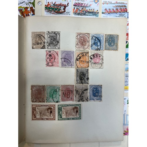 17 - World interesting collection in four binders, includes; world issues in two well-filled albums, incl... 