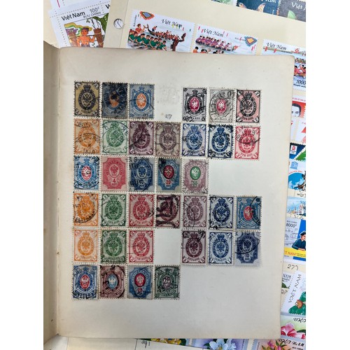 17 - World interesting collection in four binders, includes; world issues in two well-filled albums, incl... 