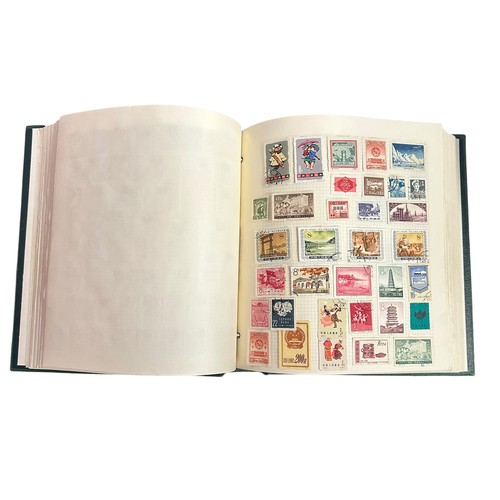 7 - World stamp collection in two albums; includes; GB some QV, BC, European issues etc.
