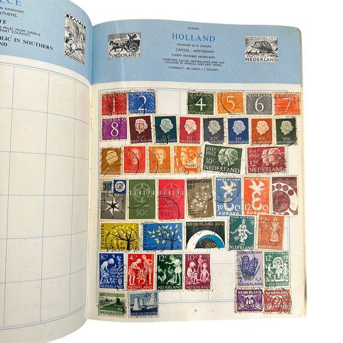 8 - World stamp collection in The Lincoln Stamp album, Davo album, two stockbooks and loose. The Lincoln... 