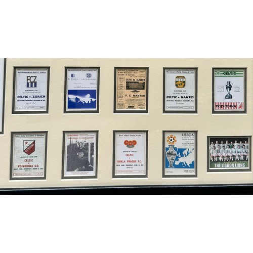44 - Signed Celtic 'The Lisbon Lions' Picture. This framed picture includes a signed print of Jimmy Johns... 