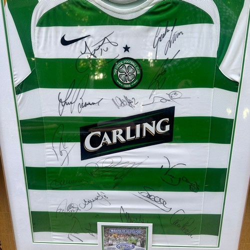 11 - Signed Celtic 2005/06 Shirt. With 16x signatures. Players included Dion Dublin, John Hartson, Alan T... 