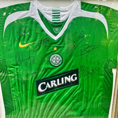 26 - Signed Celtic Away Shirt from 2005/06 Season. 16x signatures, including Dion Dublin, Dianbobo Balde,... 