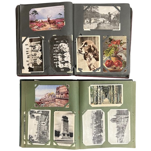 Postcard collection in two albums, includes; Old India (76 cards) and ...