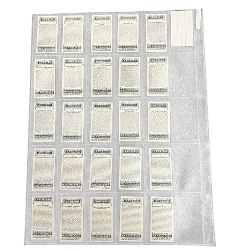 248 - Faulkner cigarette cards 1929 Angling complete set of 25, in very good to excellent condition.