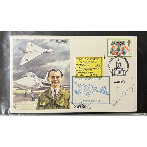 39 - Collection of RAF and signed covers in Mercury album, qty approx 70 (32 signed)