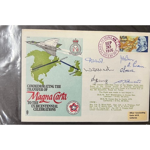 39 - Collection of RAF and signed covers in Mercury album, qty approx 70 (32 signed)