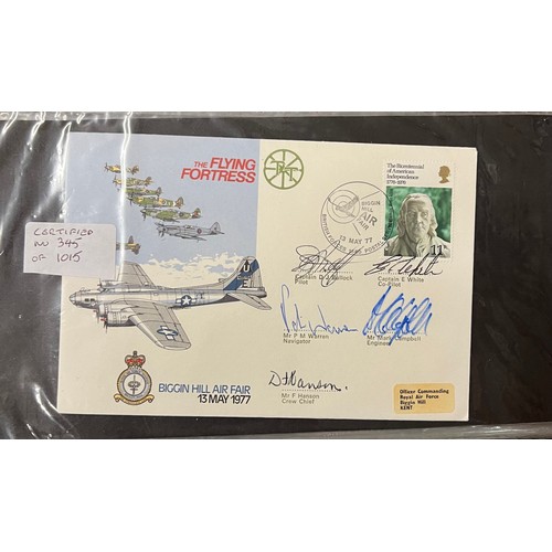 39 - Collection of RAF and signed covers in Mercury album, qty approx 70 (32 signed)