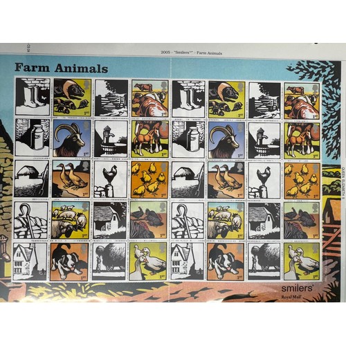 36 - Great Britain UM Smiler sheets 2000-2009, face value £1,613.
