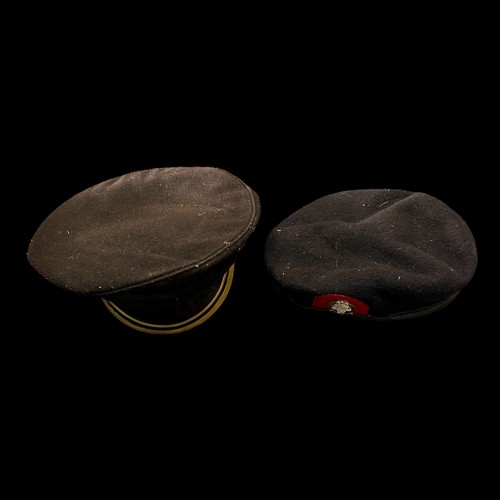109 - Military hats, range of six military hats / caps, includes; British Military peaked cap (Welsh Guard... 