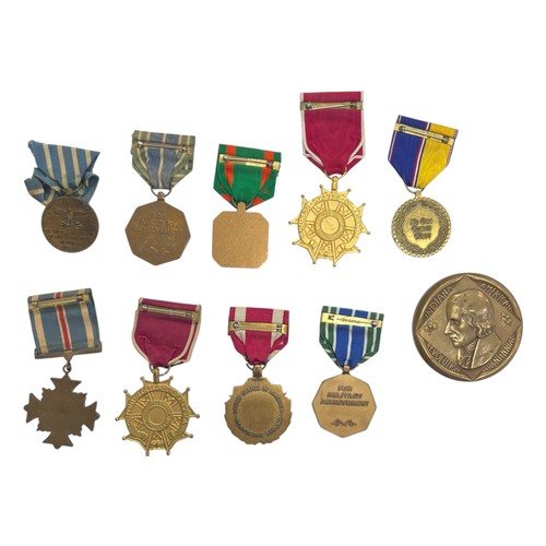 99 - United States of America, small range of medals to include; US Legion of Merit (x2), US Medal for Me... 