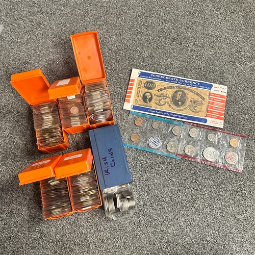 254 - World coin collection, in mixed condition, some silver content, with ranges from Canada, France, Ger... 
