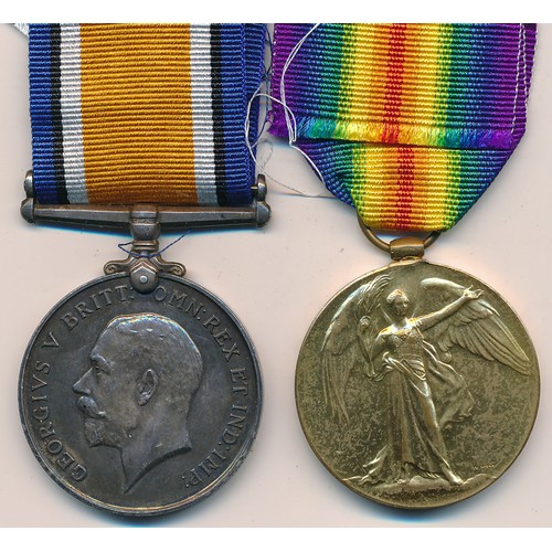 81 - WW1 British War Medal & Victory Medal to 23753 Pte E.G. Chapman E. Surr R. extremely fine.