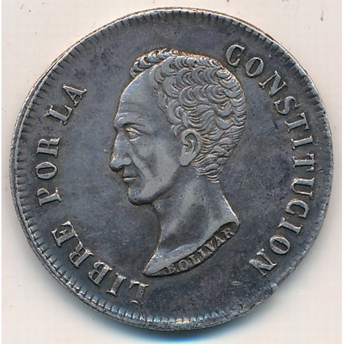 262 - Bolivia silver 8 Soles 1849 PTS FM, 26.94g.