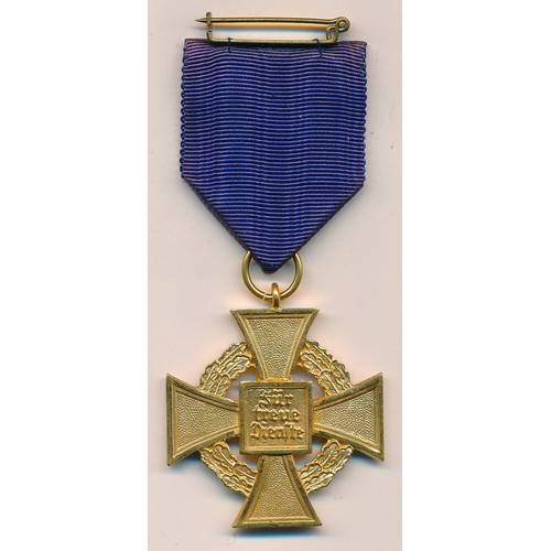 94 - Germany, Third Reich, Faithful Service Medal for 40 Years’ Service. With ribbon, boxed.