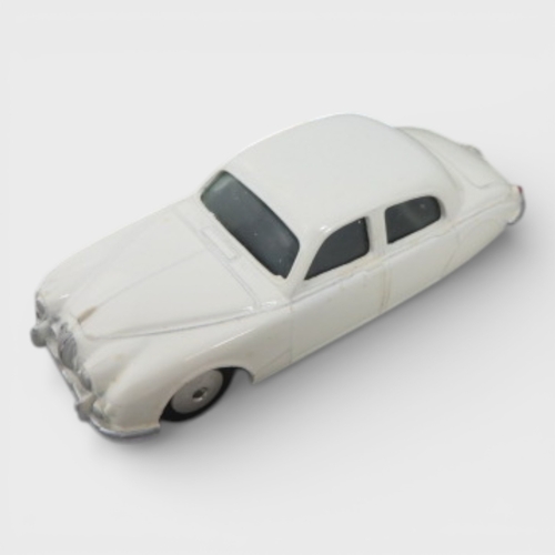 28 - Corgi 1950s onwards collection, with Jaguar 2.4 Litre white No. 204, Ford Consul Classic cream/pink ... 