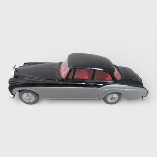 33 - Corgi No. 224 Bentley Continental Sports two-tone black and silver, red interior, grey tyres (spare ... 