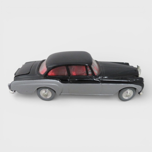 33 - Corgi No. 224 Bentley Continental Sports two-tone black and silver, red interior, grey tyres (spare ... 