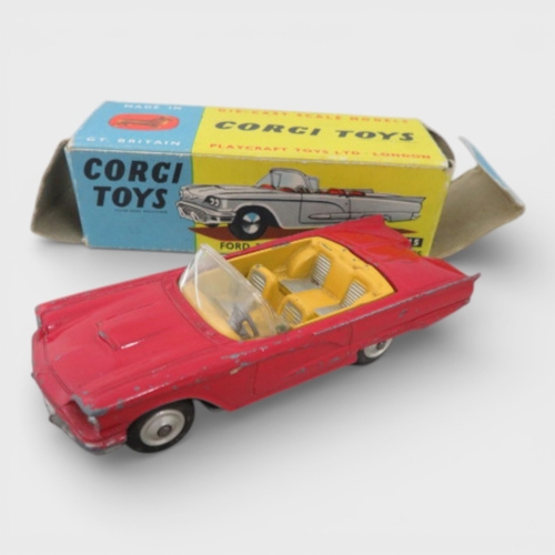 25 - Corgi American collection, with Studebaker Golden Hawk (plated finish) No. 211S, Ford Thunderbird Op... 