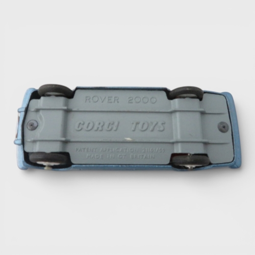 39 - Corgi No. 252 Rover 2000, generally excellent in good plus box, metallic blue with red interior, spu... 