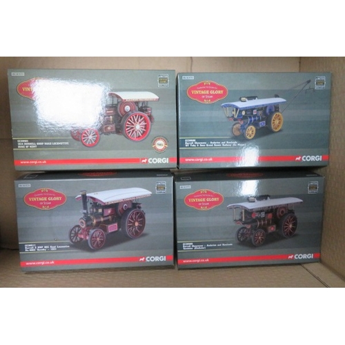16 - Corgi Vintage Glory of Steam 1/50th scale collection, with Premium Edition Garrett 4CD Tractor - War... 