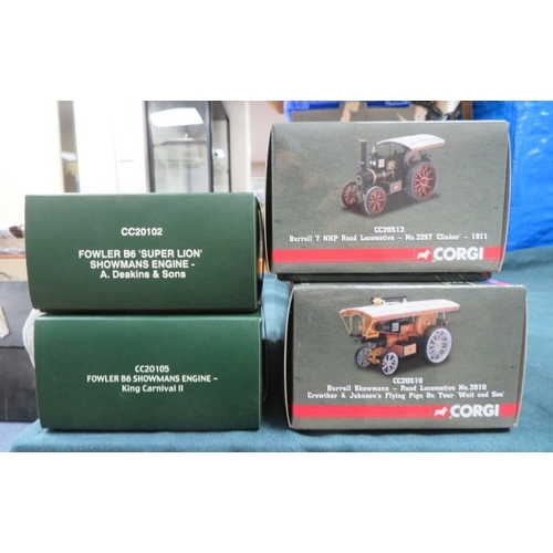 17 - Corgi Vintage Glory of Steam 1/50th scale collection, with Fowler crane locomotive 