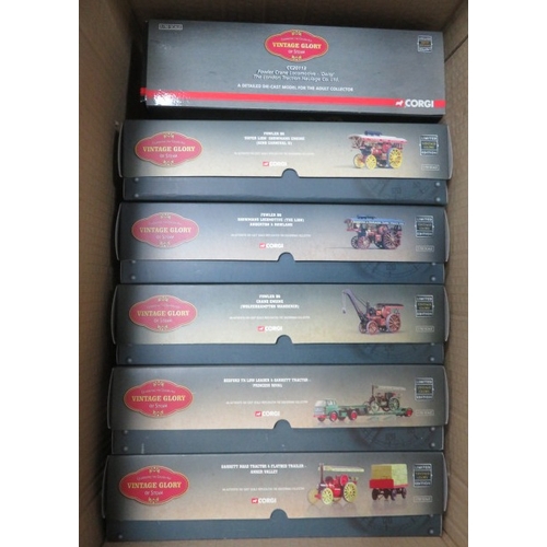 17 - Corgi Vintage Glory of Steam 1/50th scale collection, with Fowler crane locomotive 