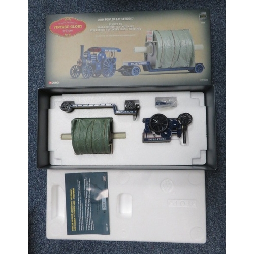 18 - Corgi Vintage Glory of Steam 1/50th scale trio, with Fowler B6 Showmans locomotive 