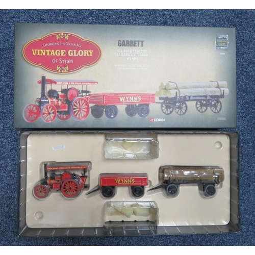 18 - Corgi Vintage Glory of Steam 1/50th scale trio, with Fowler B6 Showmans locomotive 