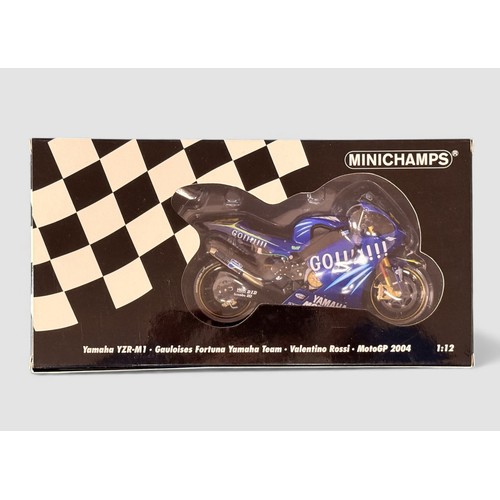 71 - Minichamps 1/12th scale Yamaha YZR-M1 2004 Gauloises Fortuna V Rossi No. 122 043046, generally excel... 