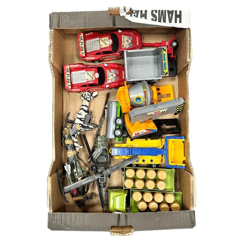 83 - Toys misc. unboxed collection, range of vehicles and scales including Dickie Power Team, generally e... 