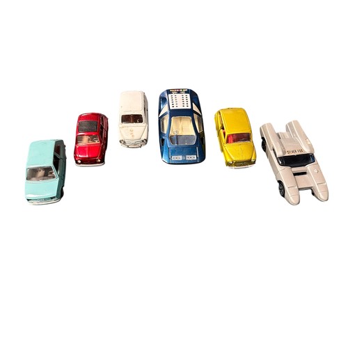 3 - 1970s onwards unboxed collection, with Politoys OSI Bisiluro No. E25 & FIAT 600 No. 511, Mebetoys FI... 