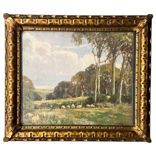 George Sarson (British, 1880-1969), Across the Vale, Oil on canvas ...