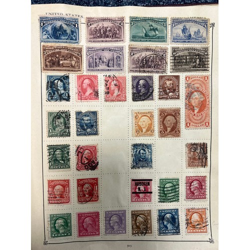 World early issue stamp collection in well-filled and useful The Strand ...