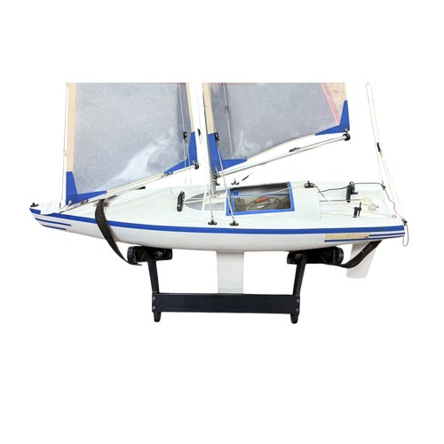 157 - Mini Max 60 remote controlled yacht with Futaba Attack 2ER control system.
BUYER MUST COLLECT OR ARR... 